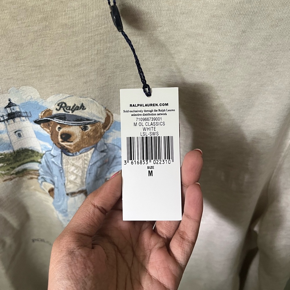 Ralph Lauren Polo Bear Fleece Hoodie (M) - Picture 4 of 8
